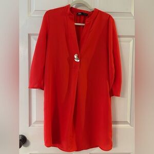 Zara Bold Red Dress